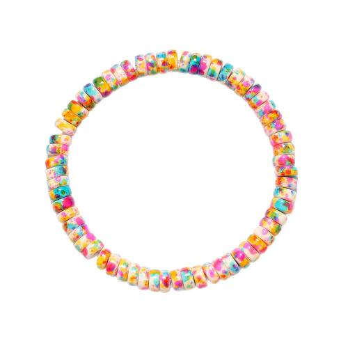 Bracelets en pierres précieuses, Pierre naturelle, Placage de couleur d'or, bijoux de mode, plus de couleurs à choisir, Vendu par PC