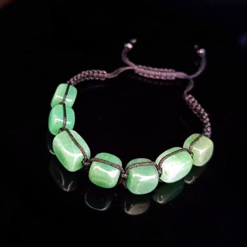 Bracelets en pierres précieuses, Pierre naturelle, Placage de couleur d'or, bijoux de mode, plus de couleurs à choisir, Vendu par PC