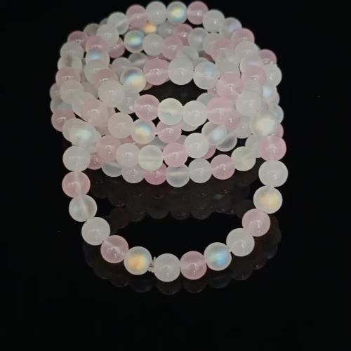 Mondstein-Armband, Mondstein, goldfarben plattiert, Modeschmuck, keine, 110x80x10mm, Länge:20 cm, verkauft von PC