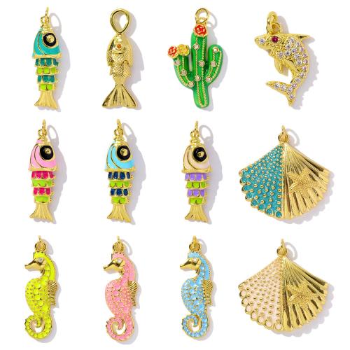 Emaille Edelstahl Anhänger, 304 Edelstahl, plattiert, DIY & Micro pave Zirkonia, keine, 3PCs/Tasche, verkauft von Tasche