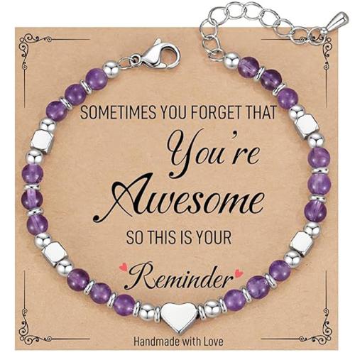 pierre gemme bracelet, avec alliage de zinc, avec 2inch chaînes de rallonge, coeur, fait à la main, différents matériaux pour le choix & pour femme Environ 6.1 pouce, Vendu par PC