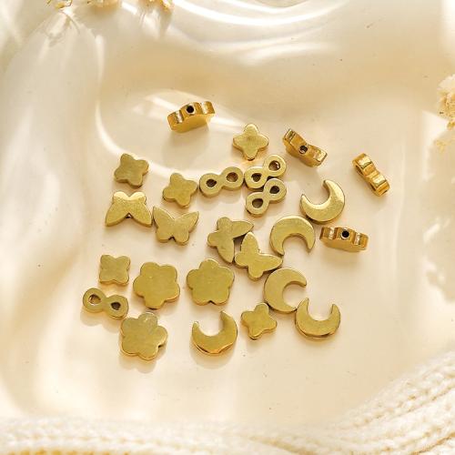 Stainless Steel Beads, 304 Stainless Steel, gold color plated, DIY, golden 
