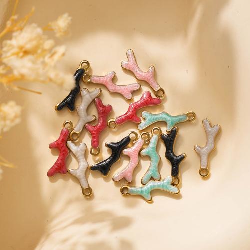 Emaille Edelstahl Anhänger, 304 Edelstahl, plattiert, DIY, keine, 100PCs/Tasche, verkauft von Tasche