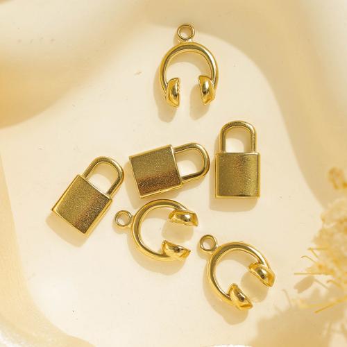 Stainless Steel Pendants, 304 Stainless Steel, gold color plated, DIY, golden 