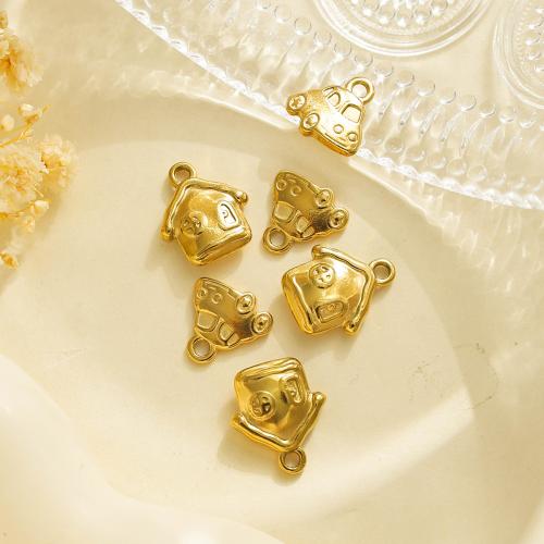 Stainless Steel Pendants, 304 Stainless Steel, gold color plated, DIY, golden 