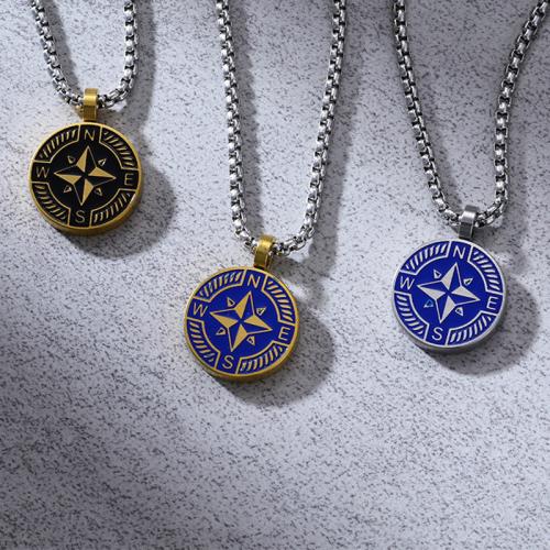 チタンペンダント
, チタン鋼, コンパス, メッキ, 異なるスタイルを選択 & 男性用 売り手 パソコン