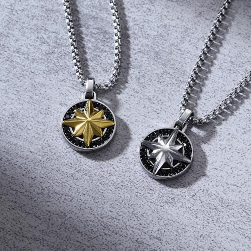 チタンペンダント
, チタン鋼, エイトポイントスター, メッキ, ユニセックス & 異なるスタイルを選択 & ライン石のある 売り手 パソコン