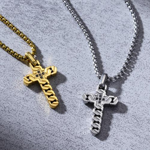 チタンペンダント
, チタン鋼, クロス, メッキ, 異なるスタイルを選択 & 男性用 & ライン石のある 売り手 パソコン