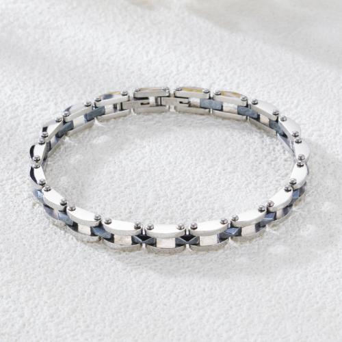 Acier inoxydable 304 bracelet, bijoux de mode & unisexe & styles différents pour le choix Environ 8.3 pouce, Vendu par PC