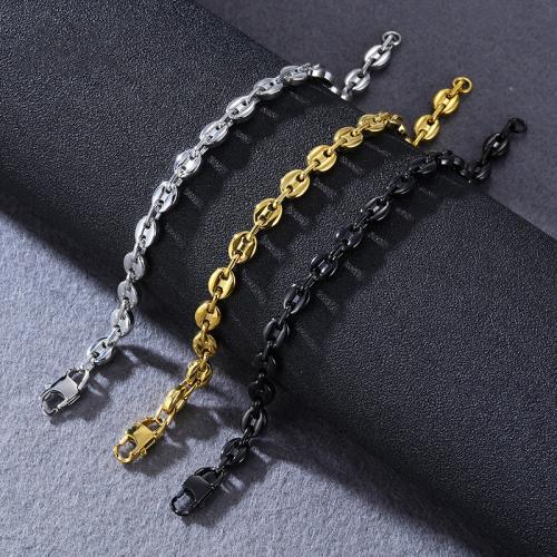 Acier inoxydable 304 bracelet, Placage, bijoux de mode & unisexe, plus de couleurs à choisir Environ 8.3 pouce, Vendu par PC