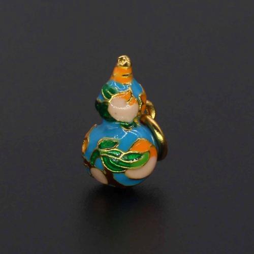 Colgantes de esmalte de la aleación del cinc, aleación de zinc, Calabaza, chapado en color dorado, Bricolaje, más colores para la opción, 15x8mm, 10PCs/Bolsa, Vendido por Bolsa