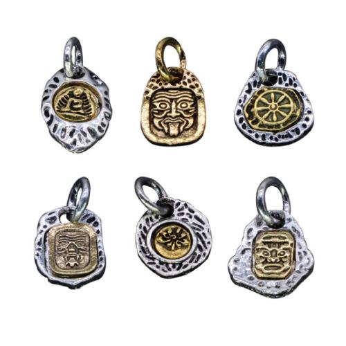 Bijoux pendentifs en Zinc alliage , alliage de zinc, Placage de couleur d'or, DIY, plus de couleurs à choisir Vendu par sac