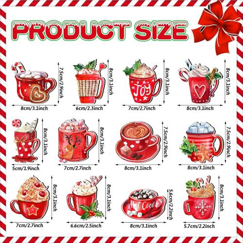 Décoration de Noël suspendus, bois, bijoux de mode, plus de couleurs à choisir é, Vendu par fixé[