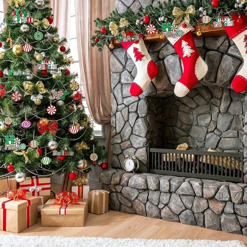 Décoration de Noël suspendus, bois, bijoux de mode, plus de couleurs à choisir é, Vendu par fixé[