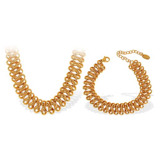 Parures de bijoux en acier inoxydable, Acier inoxydable 304, Placage, unisexe & styles différents pour le choix & creux, plus de couleurs à choisir, Vendu par PC