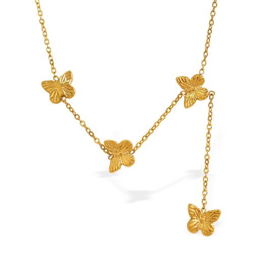 ステンレス鋼のジュエリーネックレス, 304ステンレススチール, メッキ, ファッションジュエリー & 女性用, 金色, 売り手 パソコン