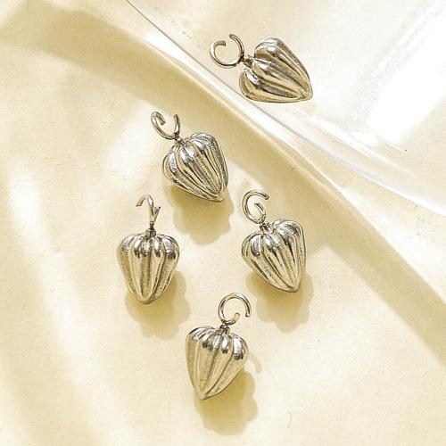 Stainless Steel Pendants, 304 Stainless Steel, Pepper, silver color plated, DIY, silver color 