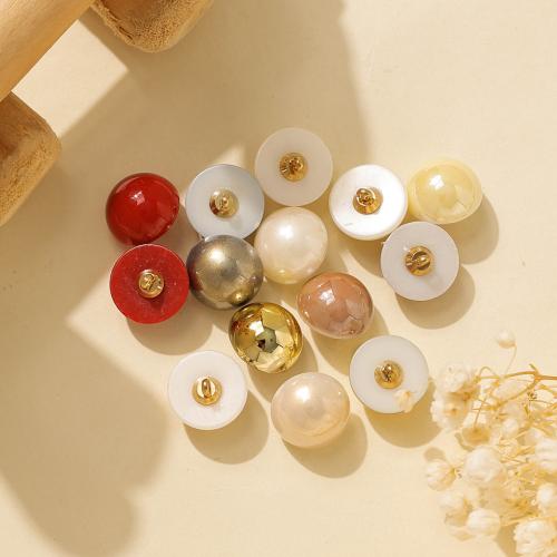 Pendentifs en plastique de couleur opaque, Acier inoxydable 304, avec perle de plastique, Placage, DIY, plus de couleurs à choisir Vendu par sac