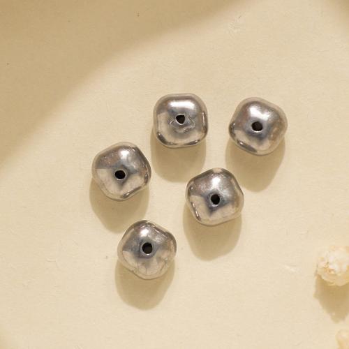 Stainless Steel Beads, 304 Stainless Steel, silver color plated, DIY, silver color 