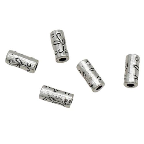 Perles intercalaires en alliage de zinc, Placage de couleur argentée, DIY Vendu par sac[