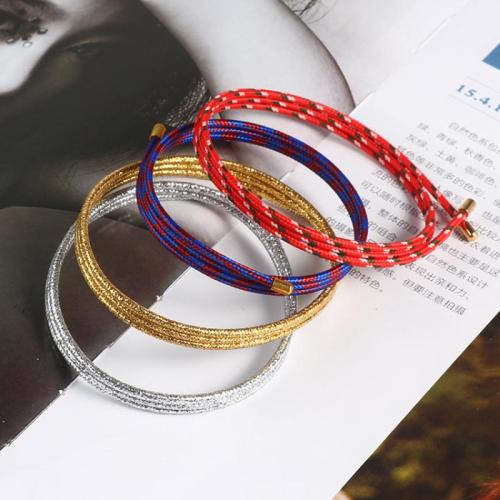 corde en nylon Bracelet cordon, avec Aimant & Acier inoxydable 304, DIY, plus de couleurs à choisir, Vendu par brin