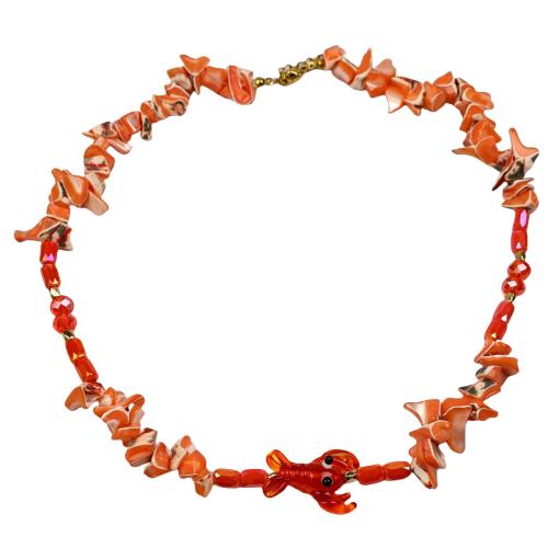 Lampwork Jewelry Sets, with Shell, plated, fashion jewelry & for woman [