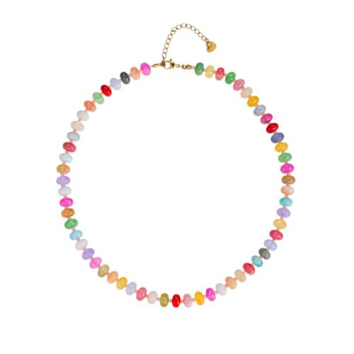 Lampwork Jewelry Necklace, with Glass Beads, handmade, fashion jewelry & for woman [