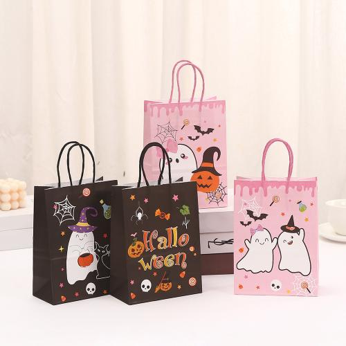 Kraft Sac de cadeau, Impression, Halloween Design & modèles différents pour le choix Vendu par PC