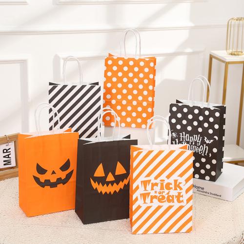 Kraft Sac de cadeau, Impression, Halloween Design & modèles différents pour le choix Vendu par PC