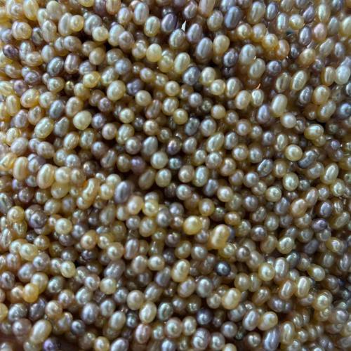 Perles d'eau douce de culture de riz, perle d'eau douce cultivée, DIY, plus de couleurs à choisir, 4-5MM cm, Vendu par brin