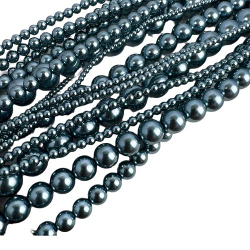 Perlmuttartige Glasperlen, DIY, keine, 2-8mm, Länge:38 cm, 100PCs/Tasche, verkauft von Tasche