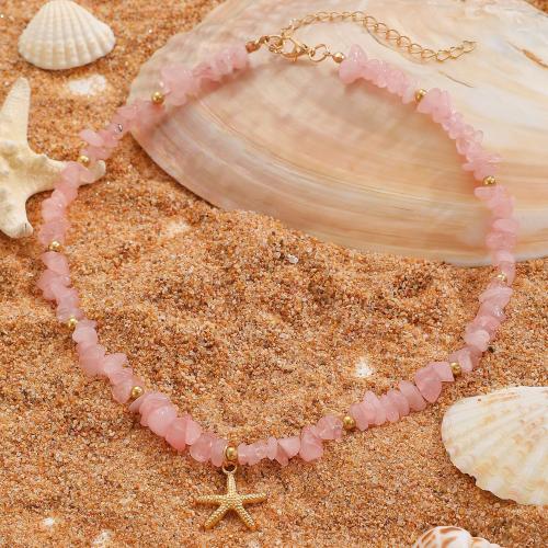 宝石チップ ブレスレット, 天然石, とともに 亜鉛合金, ゴールドメッキ, ファッションジュエリー, 無色, 売り手 パソコン