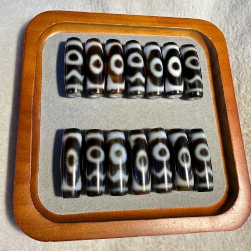 Natural Tibetan Agate Dzi Beads, random style & DIY, 40mm 