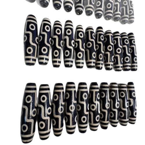 Natural Tibetan Agate Dzi Beads, Antique finish, DIY, 55mm 