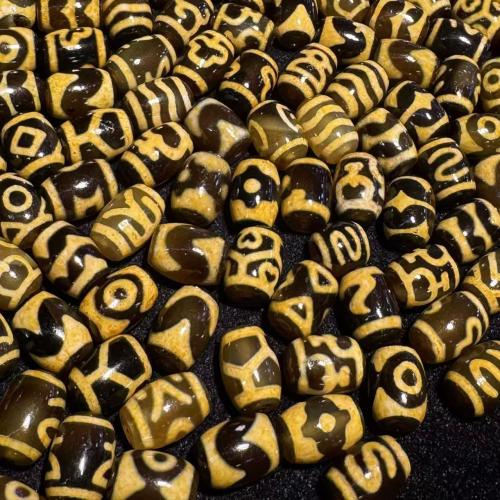 Natural Tibetan Agate Dzi Beads, Antique finish, DIY 