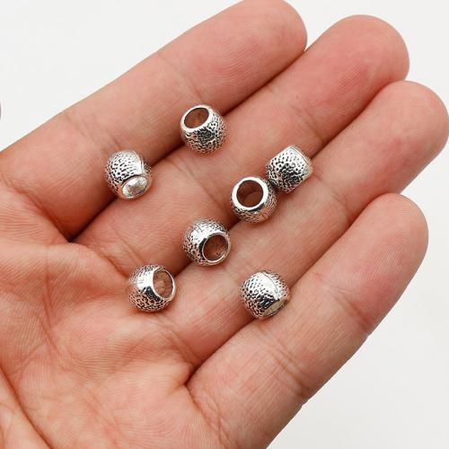 Perles intercalaires en alliage de zinc, Placage de couleur argentée, DIY Diamètre inté Environ 4mm Vendu par sac[