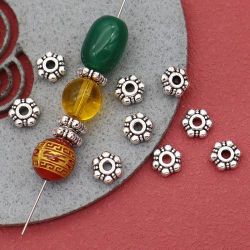 Perles intercalaires en alliage de zinc, Placage de couleur argentée, DIY Diamètre inté Environ 4mm Vendu par sac[