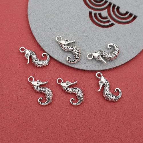 Zinc Alloy Animal Pendants, Seahorse, silver color plated, DIY, antique silver color 