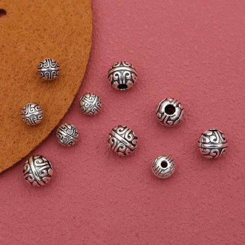 Perles intercalaires en alliage de zinc, Placage de couleur argentée, DIY Vendu par sac[