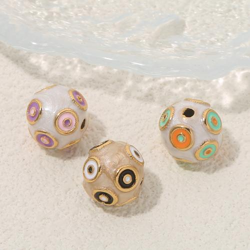 Stainless Steel Beads, 304 Stainless Steel, gold color plated, DIY & enamel 