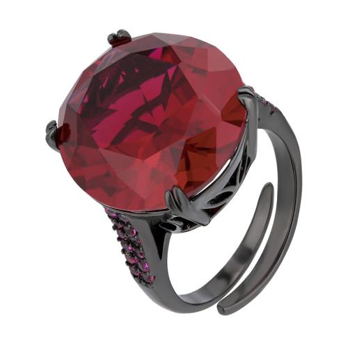 Messingring mit Strass , Messing, goldfarben plattiert, Modeschmuck & für Frau, keine, verkauft von PC