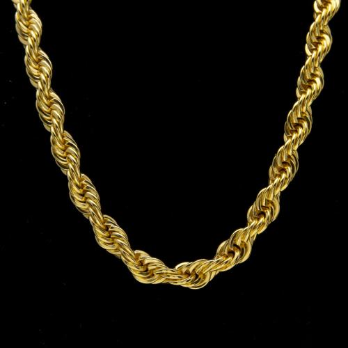 Iron Necklace, plated, French Rope Chain & for man Approx 30.7 Inch 