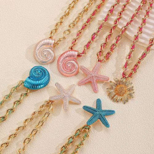 Zinc Alloy Necklace, gold color plated, fashion jewelry 