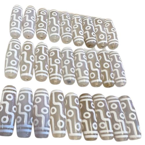 Natural Tibetan Agate Dzi Beads, DIY 