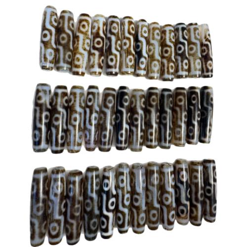 Natural Tibetan Agate Dzi Beads, polished, DIY, 52mm 