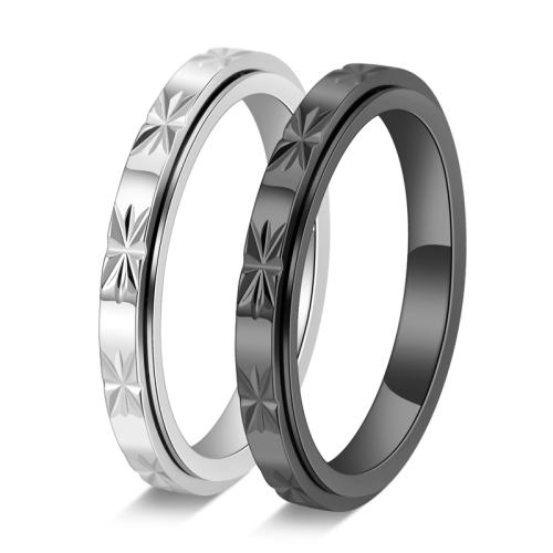 Bague en acier inoxydable, Acier inoxydable 304, Placage, rotatif & normes différentes pour le choix & pour femme, plus de couleurs à choisir, Vendu par PC