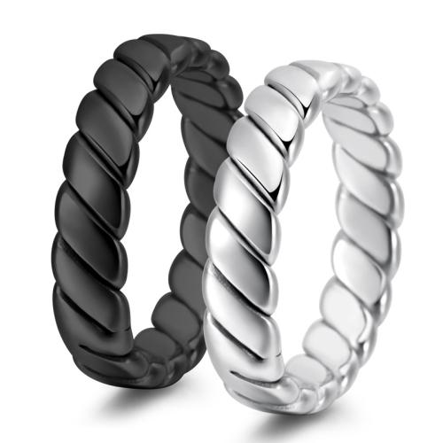 Bague en acier inoxydable, Acier inoxydable 304, poli, bijoux de mode & unisexe & normes différentes pour le choix, plus de couleurs à choisir, Vendu par PC