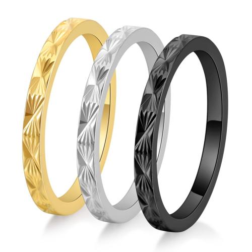 Bague en acier inoxydable, Acier inoxydable 304, Placage, bijoux de mode & normes différentes pour le choix & pour femme, plus de couleurs à choisir, Vendu par PC