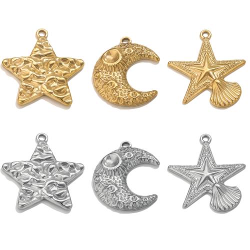 Stainless Steel Pendants, 304 Stainless Steel, plated, DIY 