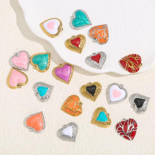 Emaille Edelstahl Anhänger, 304 Edelstahl, plattiert, DIY, keine, verkauft von PC